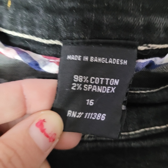 Casual design blue jeans size 16 - Picture 3 of 6